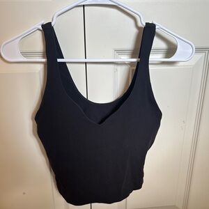 Lululemon Athletica Black Crop Top